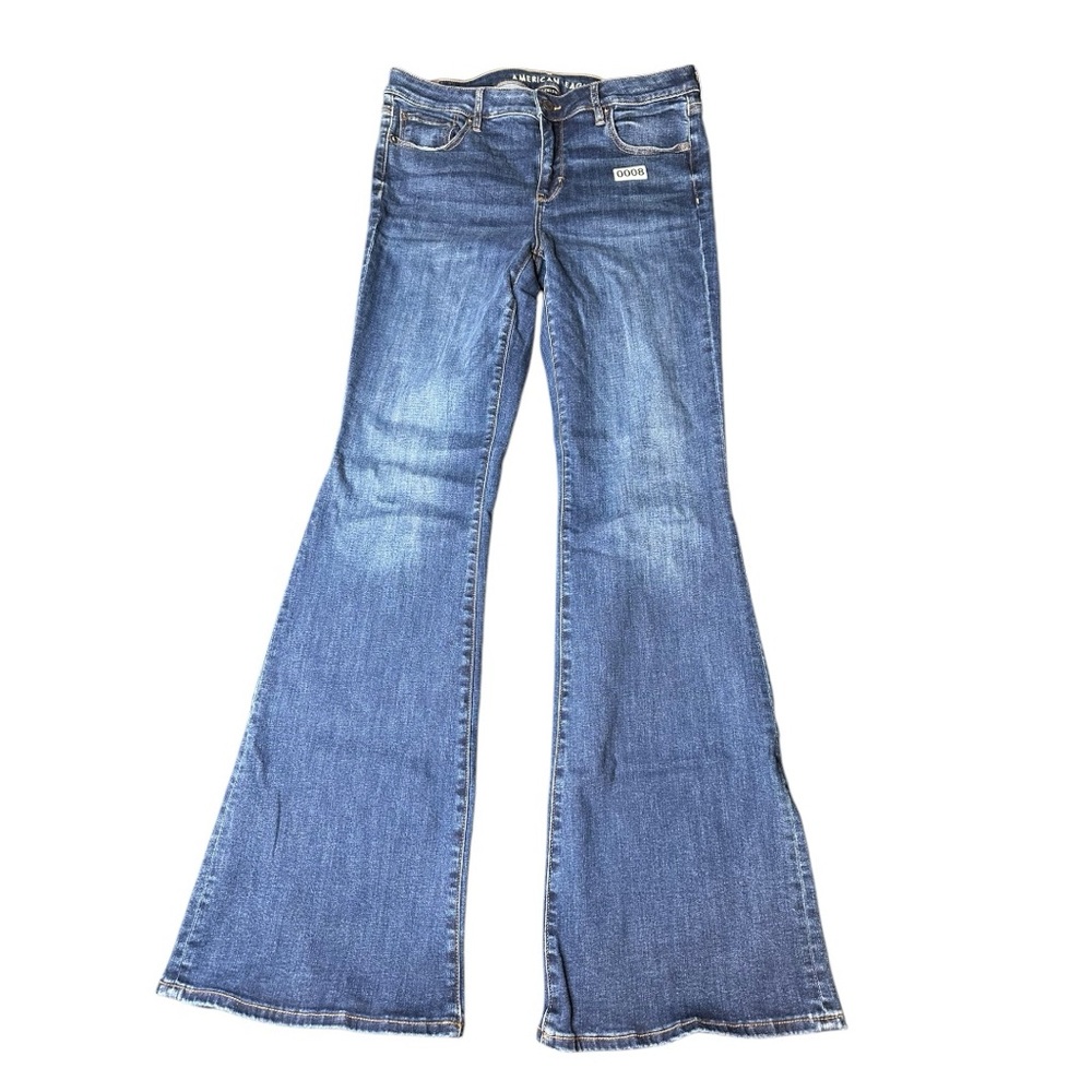 American Eagle Low Rise Flare Jeans size 10 X-Long
